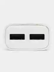 Белый сетевое зарядное устройство HOCO C88A, 2.4А, USB x 2