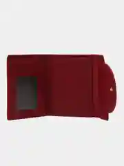 Бордовый кошелек - картхолдер на застежке, 12 х 10 см, 5 цветов