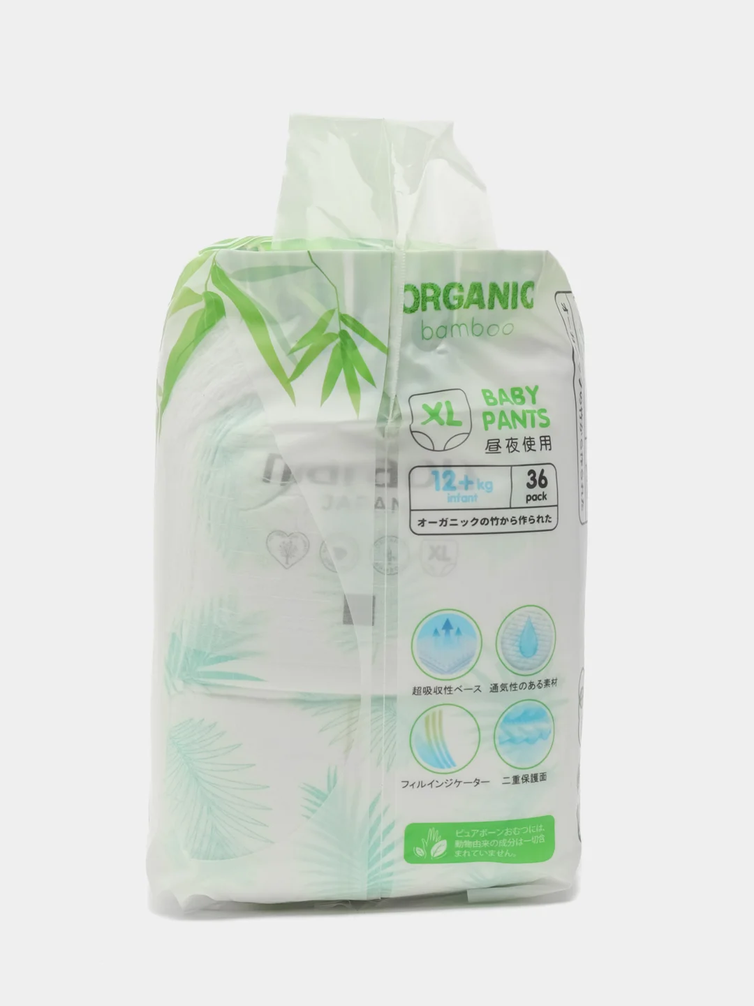 Трусики-подгузники MARABU Organic Bamboo XL ,12+ кг, 36 штук