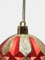 Красный набор шаров новогодних, 6 см , 6 штук