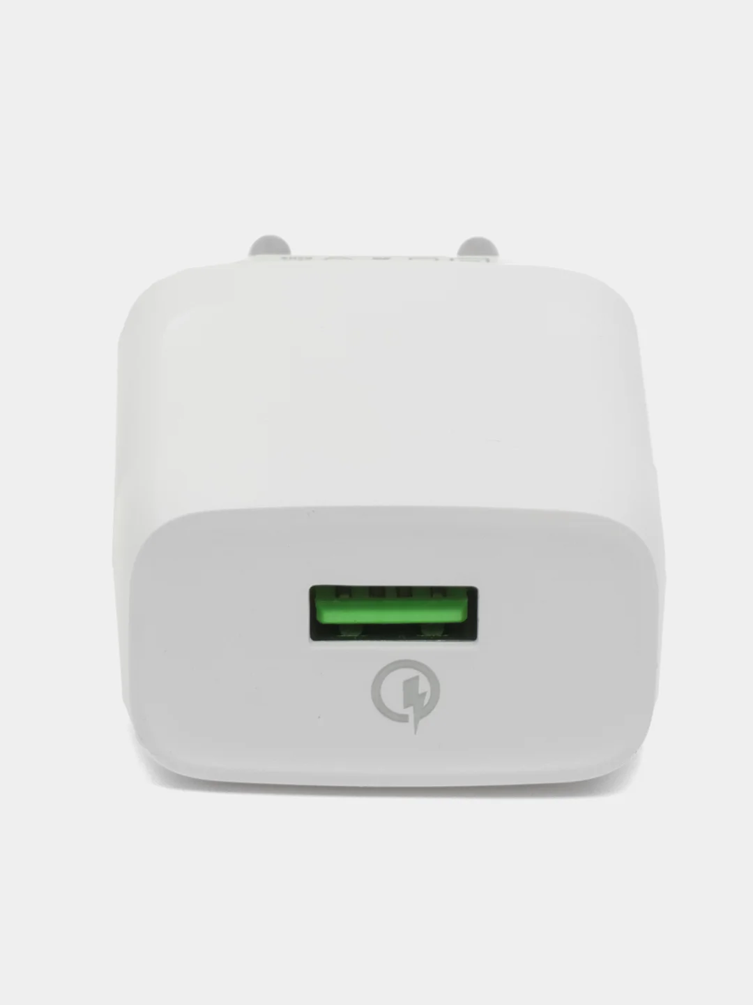 Белый сетевое зарядное устройство Hoco C72Q, быстрая зарядка, micro USB, Type-C, 18A