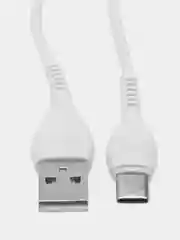 Белый сетевое зарядное устройство Hoco C72Q, быстрая зарядка, micro USB, Type-C, 18A