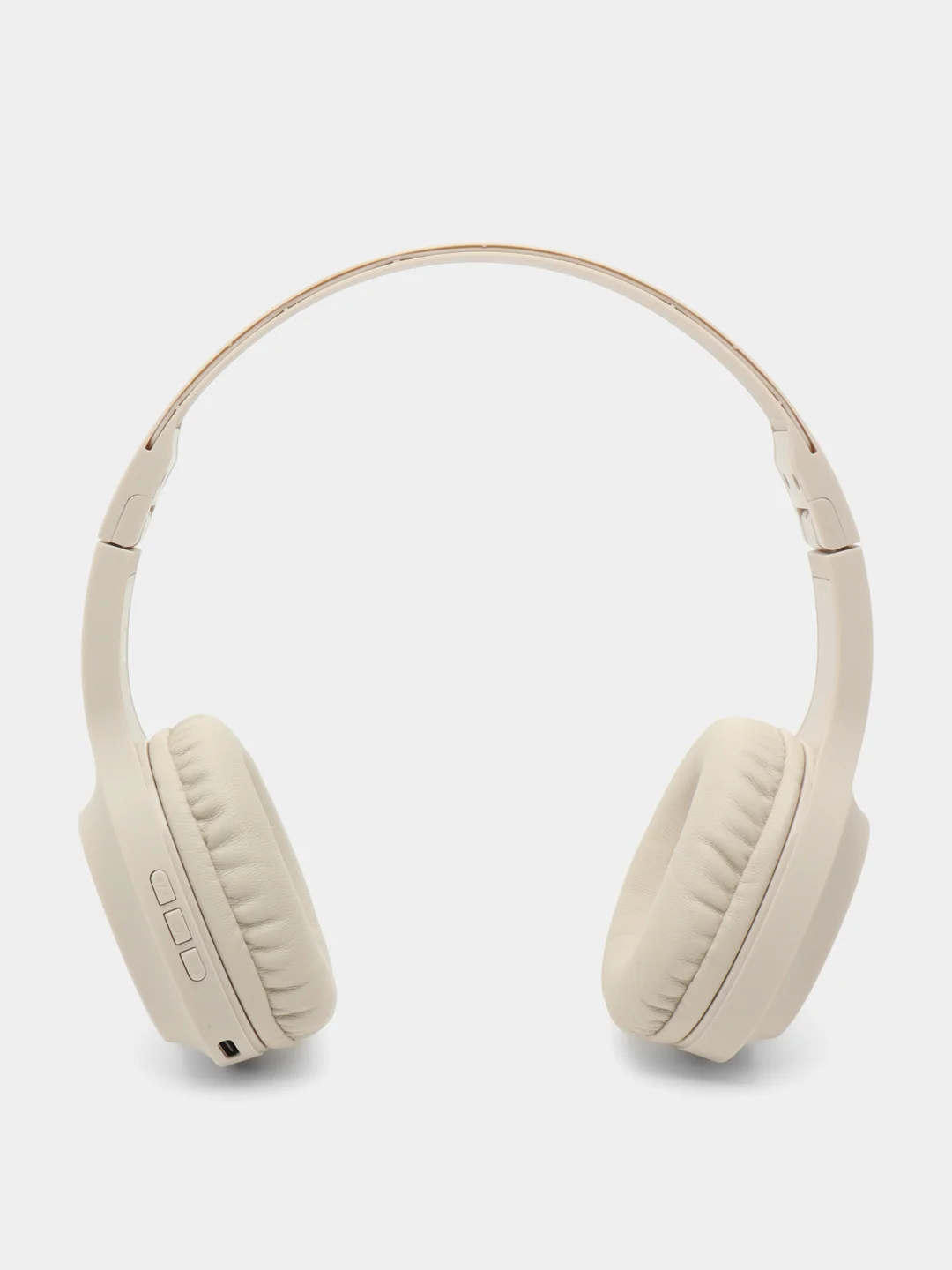 Молочный беспроводные полноразмерные наушники Hoco W46, Bluetooth, AUX, с микрофоном