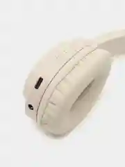 Молочный беспроводные полноразмерные наушники Hoco W46, Bluetooth, AUX, с микрофоном
