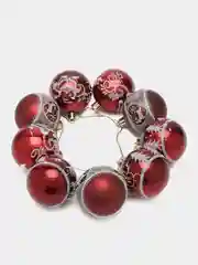 Красный набор елочных шаров, разные цвета, 9 штук, 6 см