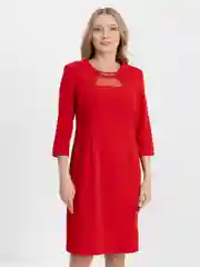Красный женское вечернее платье