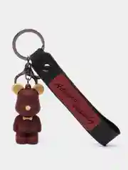 Коралловый брелок "Мишки", с карабином