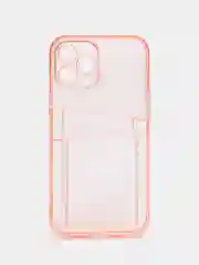Пудровый чехол для айфон 11 12 iPhone 13 14 15 / 7 8 / Pro Max Plus / XR / XS, силиконовый для карт