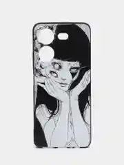 Белый силиконовый чехол для Tecno POVA 5, с принтом, с рисунком, Техно Пова 5
