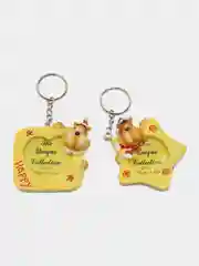 Набор новогодних фоторамок, на подвеске под фото, 2 штуки, 5,1 х 5,1 см
