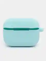 Бирюзовый чехол-кейс для наушников AirPods Pro, силиконовый