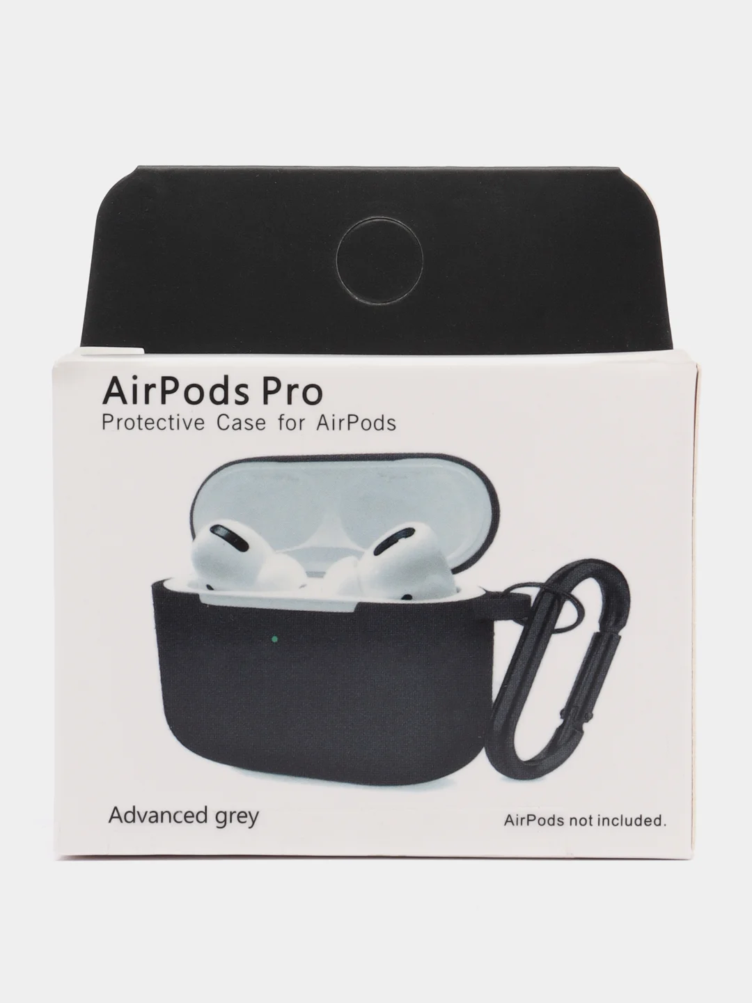 Серый чехол-кейс для наушников AirPods Pro, силиконовый