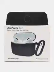 Серый чехол-кейс для наушников AirPods Pro, силиконовый