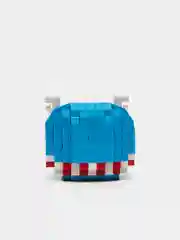 Голубой детский 3D-конструктор для мальчиков, развивающая игрушка, фигурка Человек-паук, Марвел