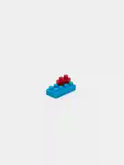 Голубой детский 3D-конструктор для мальчиков, развивающая игрушка, фигурка Человек-паук, Марвел