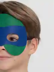 Зеленый маска карнавальная, на Новый год, фетр