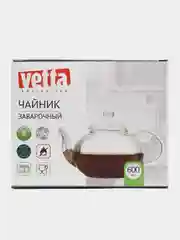 VETTA чайник заварочный, 600 мл, с металлическим фильтром, стекло