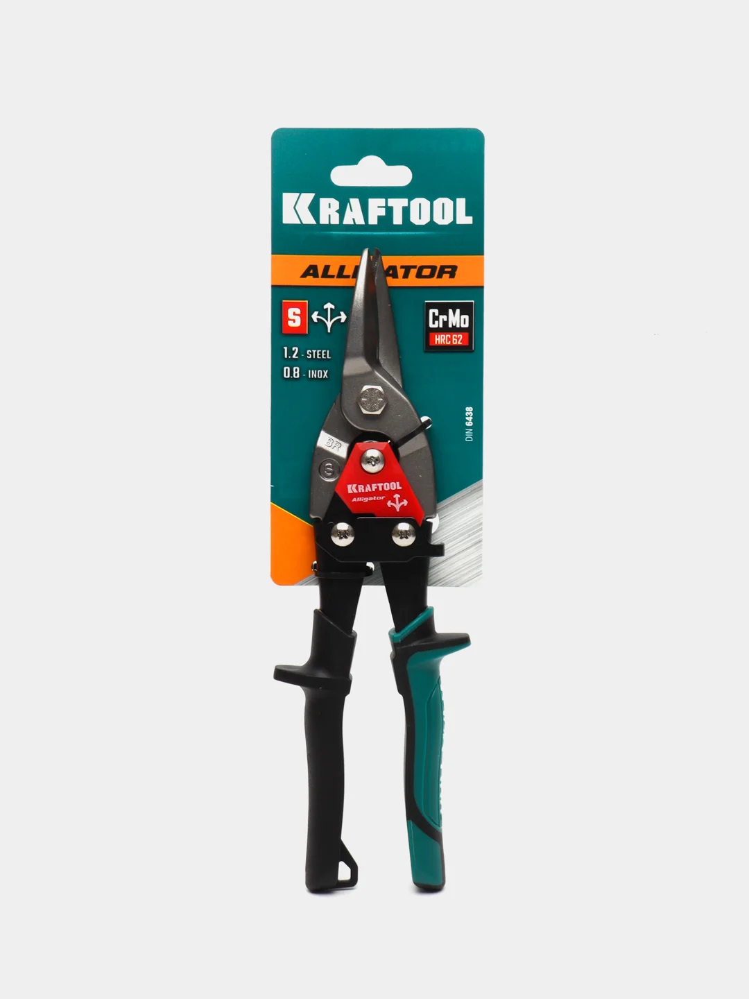 Красный ножницы по металлу Kraftool Alligator, 250 мм