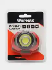 ЕРМАК Фонарик налобный, COB, 5Вт, 3xАAА, 6,5 х 4 см, пластик, 3 режима