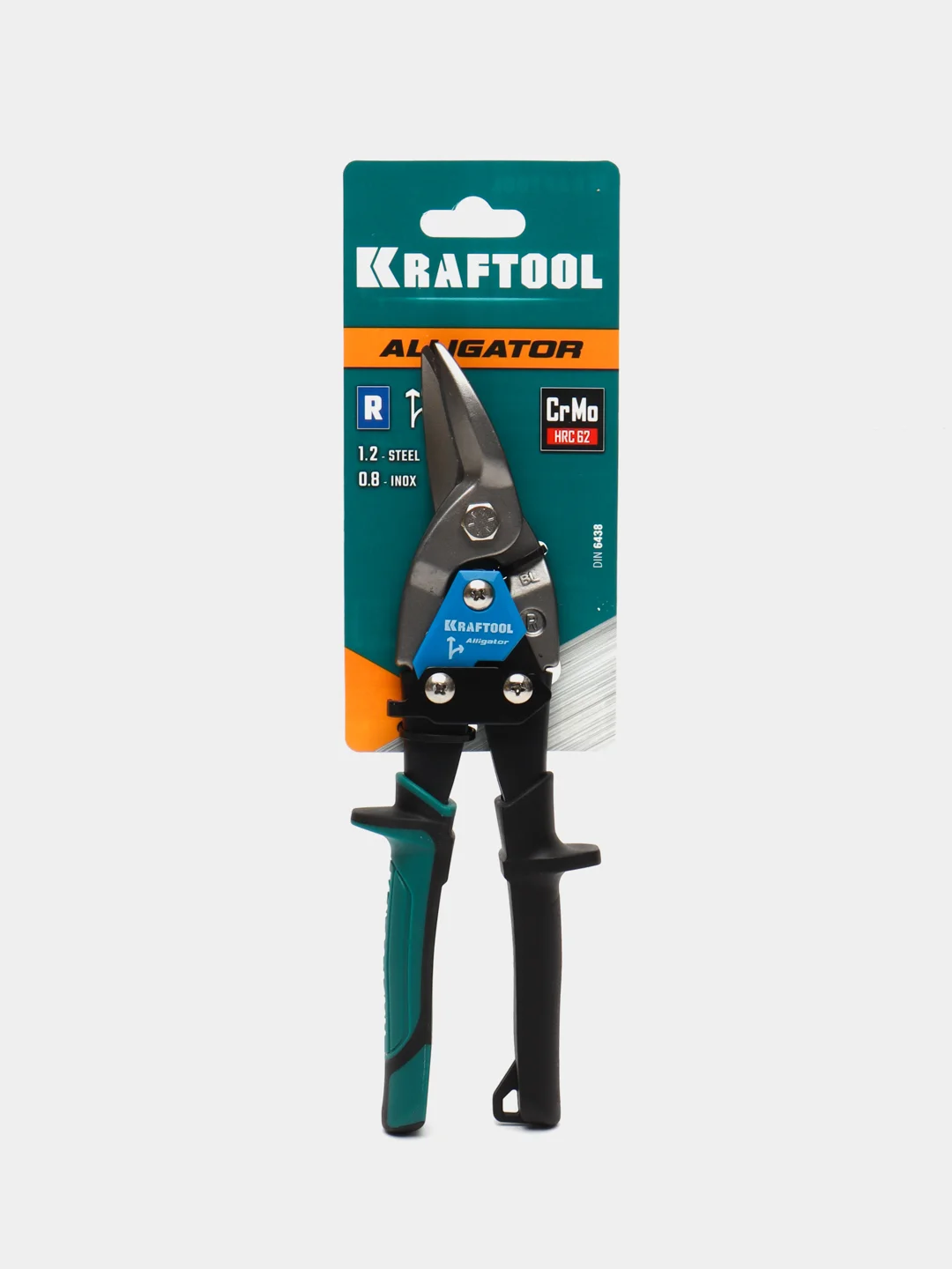 Красный ножницы по металлу Kraftool Alligator, 250 мм