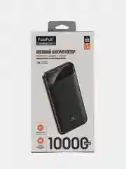Белый внешний аккумулятор, 10000 мАч, USB Type-A/Type-C, портативный