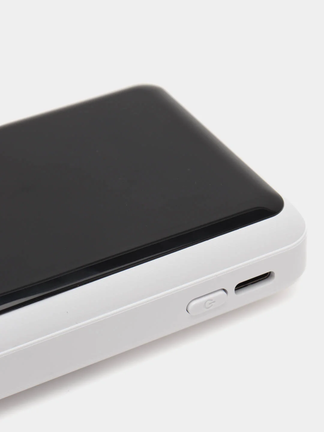 Белый внешний аккумулятор, Power Bank, со встроенными проводами, Lightning, Type-C