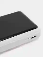 Белый внешний аккумулятор, Power Bank, со встроенными проводами, Lightning, Type-C