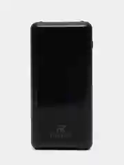 Черный внешний аккумулятор, Power Bank, со встроенными проводами, Lightning, Type-C