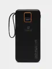 Белый power Bank, Повербанк с быстрой зарядкой, со встроенными кабелями, Lightning, Type-C