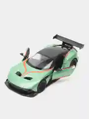 Зеленый металлическая машинка Kinsmart, 1:38, Aston Martin Vulcan, с принтом, KT5407DF