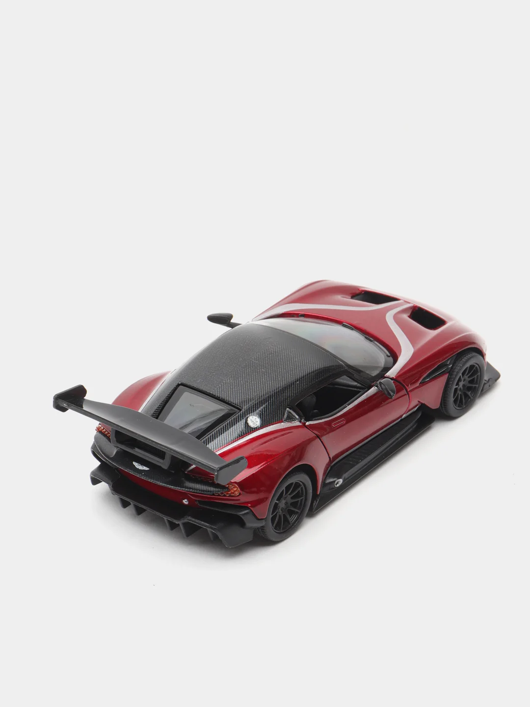 Красный металлическая машинка Kinsmart, 1:38, Aston Martin Vulcan, с принтом, KT5407DF