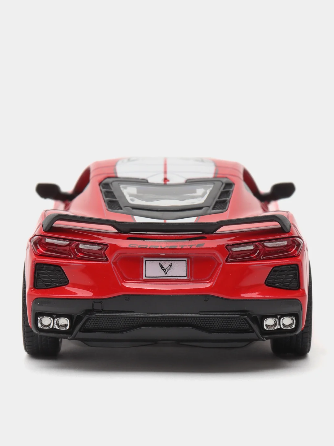 Красный металлическая машинка Kinsmart, 1:36, Chevrolet Corvette Stingray C8, с принтом, KT5432DF