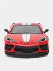 Красный металлическая машинка Kinsmart, 1:36, Chevrolet Corvette Stingray C8, с принтом, KT5432DF