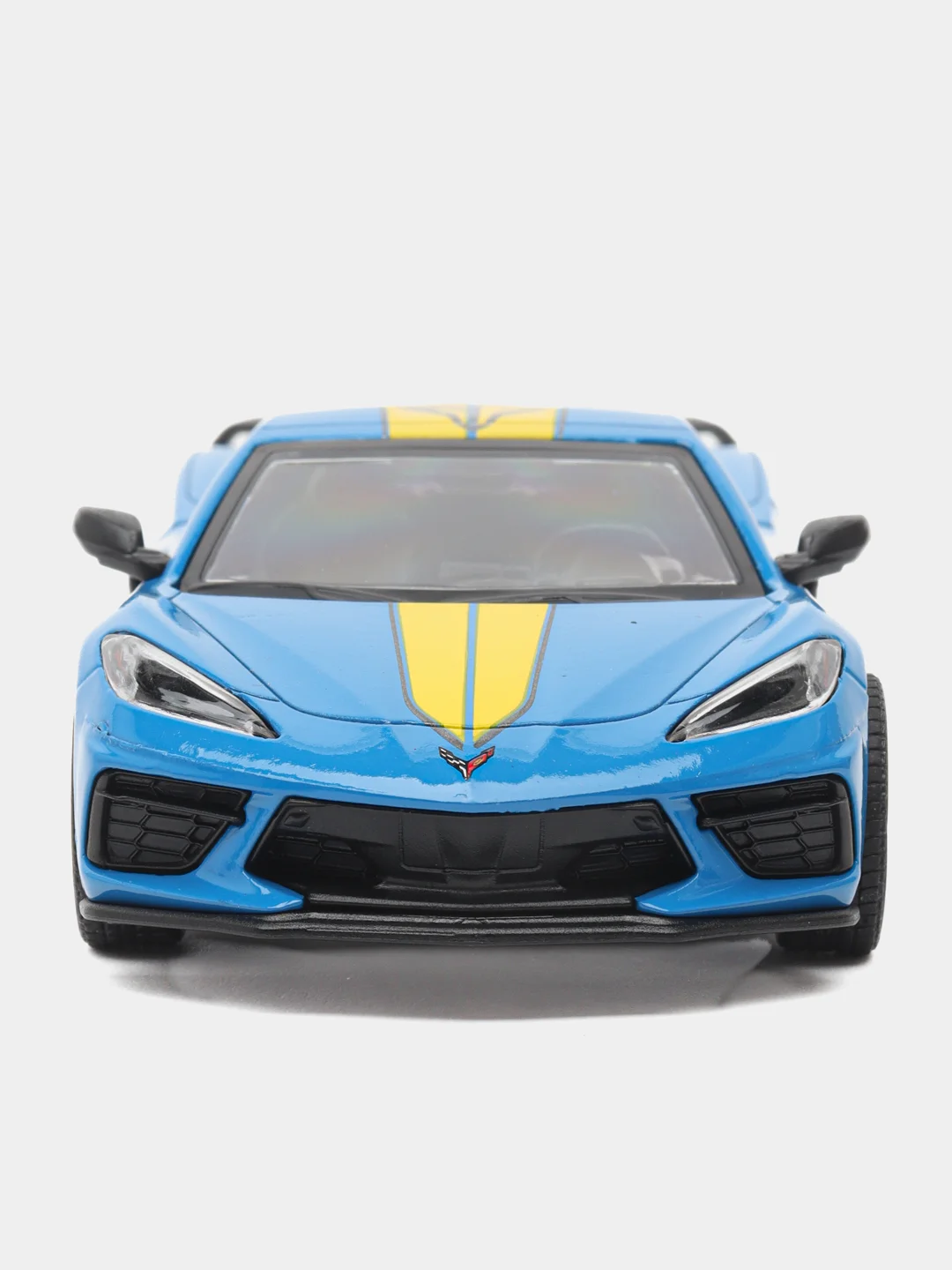 Синий металлическая машинка Kinsmart, 1:36, Chevrolet Corvette Stingray C8, с принтом, KT5432DF