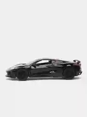 Черный металлическая машинка Kinsmart, 1:36, Chevrolet Corvette Stingray C8, с принтом, KT5432DF