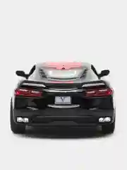 Черный металлическая машинка Kinsmart, 1:36, Chevrolet Corvette Stingray C8, с принтом, KT5432DF