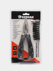 Серебряный ермак мультитул многофункциональный, походный, 15 в 1, 11 в 1, нержавеющая сталь