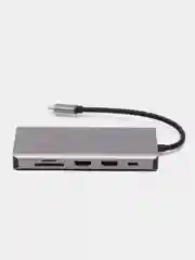 USB Hub Type C концентратор, usb c, vga, hdmi, ethernet, 12 портов, разветвитель