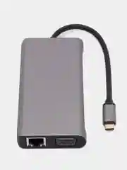 USB Hub Type C концентратор, usb c, vga, hdmi, ethernet, 12 портов, разветвитель