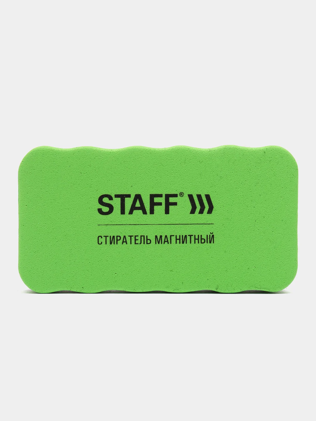Зеленый стиратель магнитный, для магнитно-маркерной доски, 57 х 107 мм, STAFF Basic, зеленый