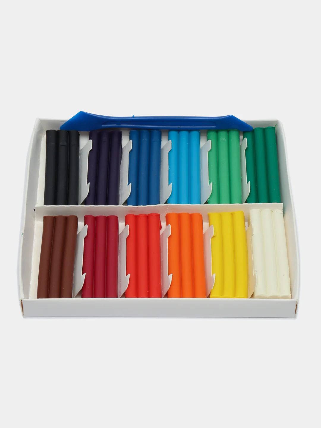 Пластилин мягкий восковой BRAUBERG KIDS, 12 цветов, 180 г, со стеком