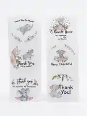 Ледяной набор наклеек с надписью "Thank you", "Спасибо"