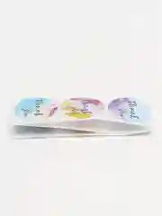 Сиреневый набор наклеек с надписью "Thank you", "Спасибо"