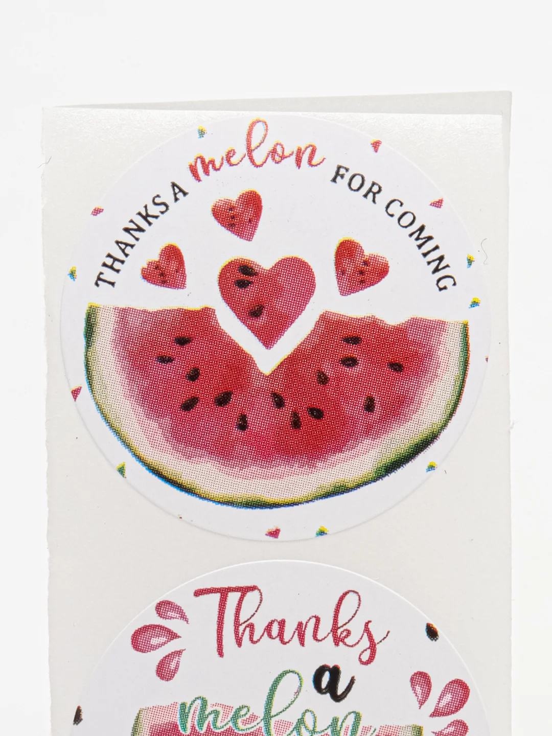 Фуксия набор наклеек с надписью "Thank you", "Спасибо"