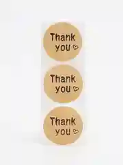 Хаки набор наклеек с надписью "Thank you", "Спасибо"