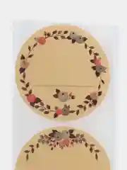 Горчичный наклейки крафт