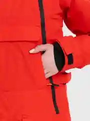 Красный женский горнолыжный комбинезон
