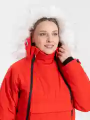 Красный женский горнолыжный комбинезон