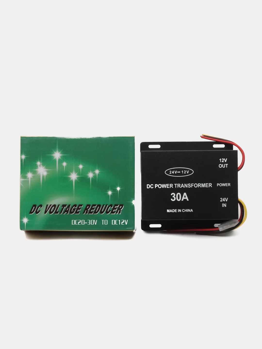 Зеленый преобразователь напряжения, 24-12V, 30А, 60А