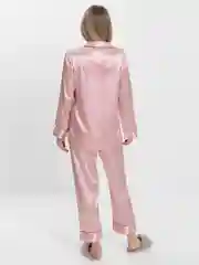 Красный пижама со штанами, атласная